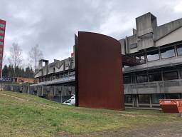 Treppenanlage aus Corten-Stahl, Uni Saarbrücken  © Bard & Beckmann GmbH